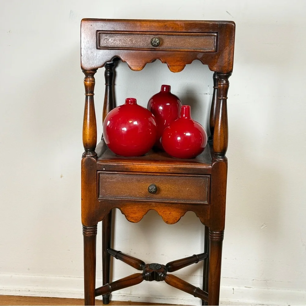Crate&Barrel Red Vase Accents